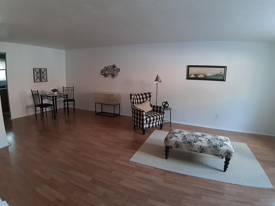 Living room and dining room