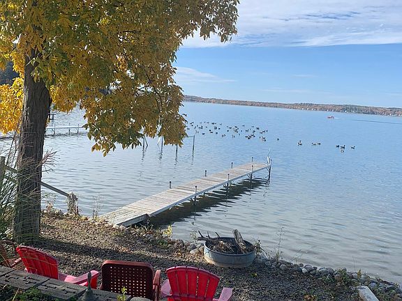 Lake view_ sitting area and dock.