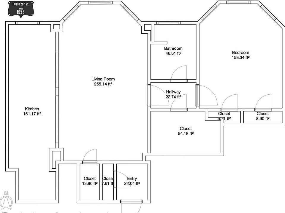 1st image of 1 W 28th St APT 507