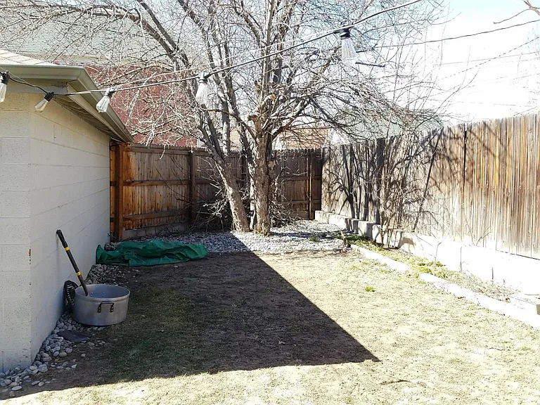 Large backyard