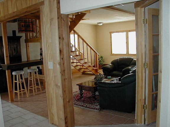 Looking from the kitchen