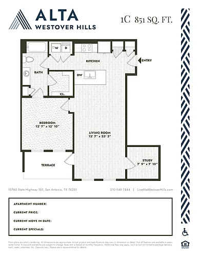 Floor plan 1CALT