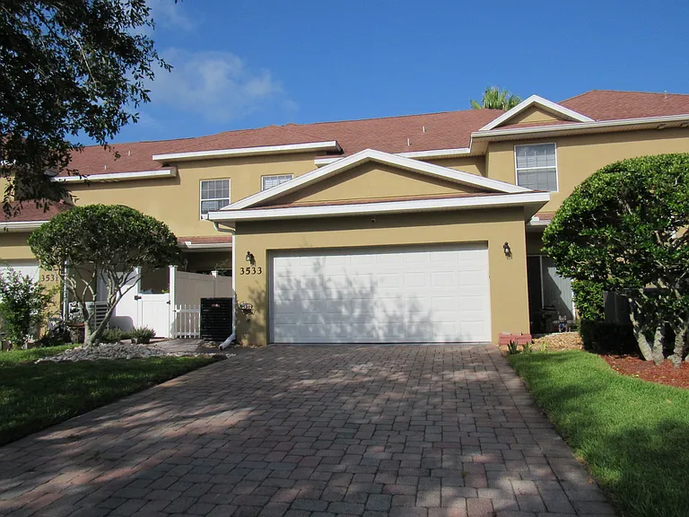 Driveway and garage