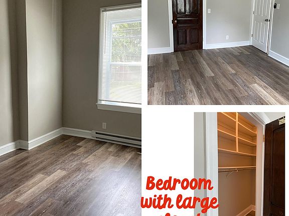 bedroom with large closet