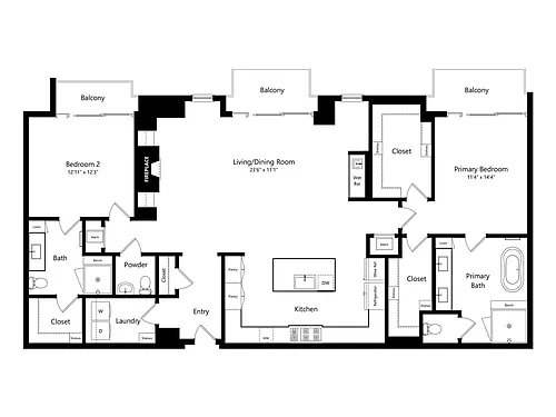 Floor plan PH4