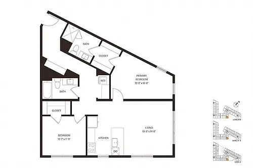 Floor plan Two Bedroom C7
