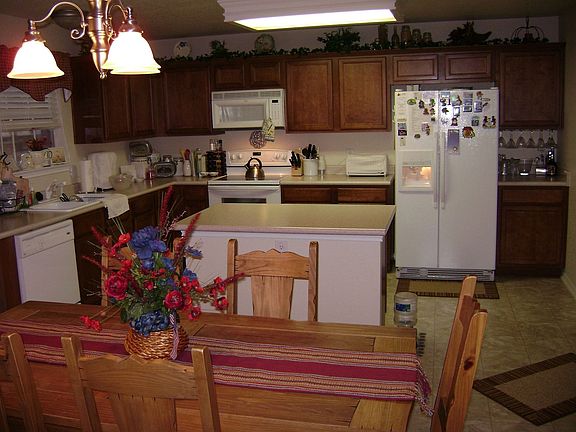 Island Kitchen Overlooks Family Room