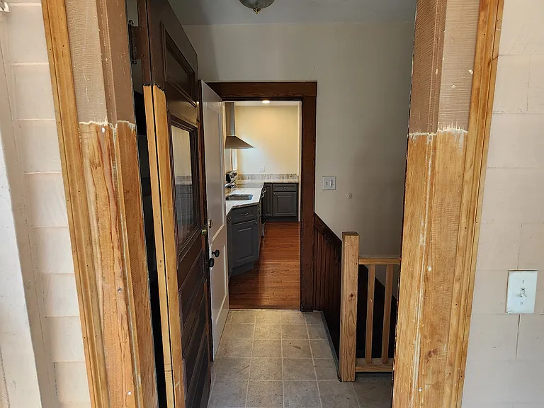 View to kitchen from back porch