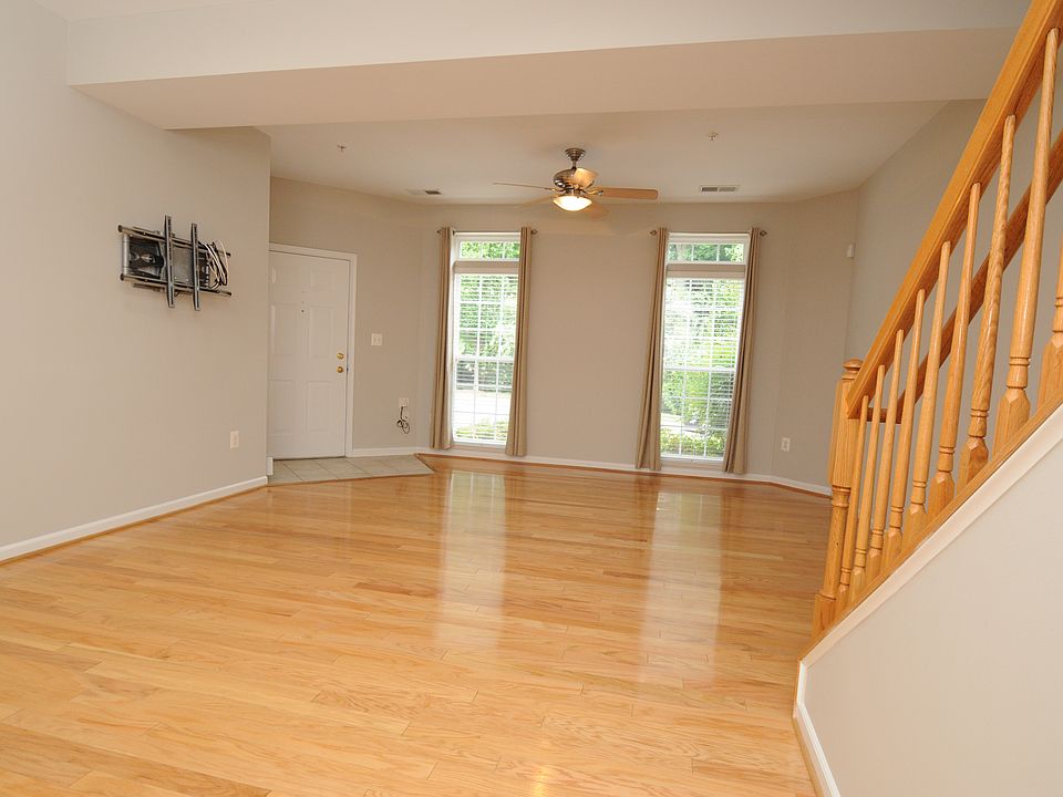 From kitchen looking to family room. The wall mount is already in place to mount your TV.