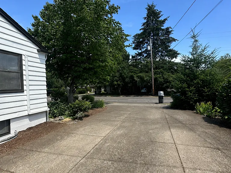 Large off street parking area