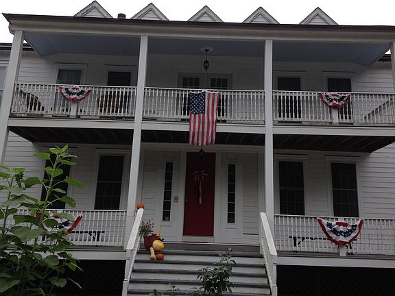 Front, 2 story open porch