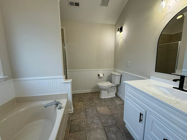 Large primary bathroom