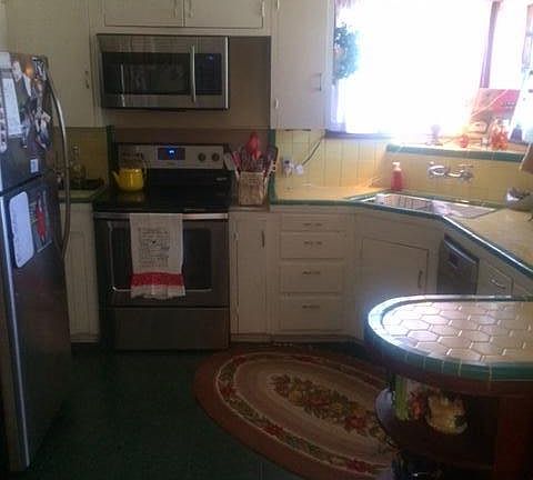 kitchen with new stainless appliances