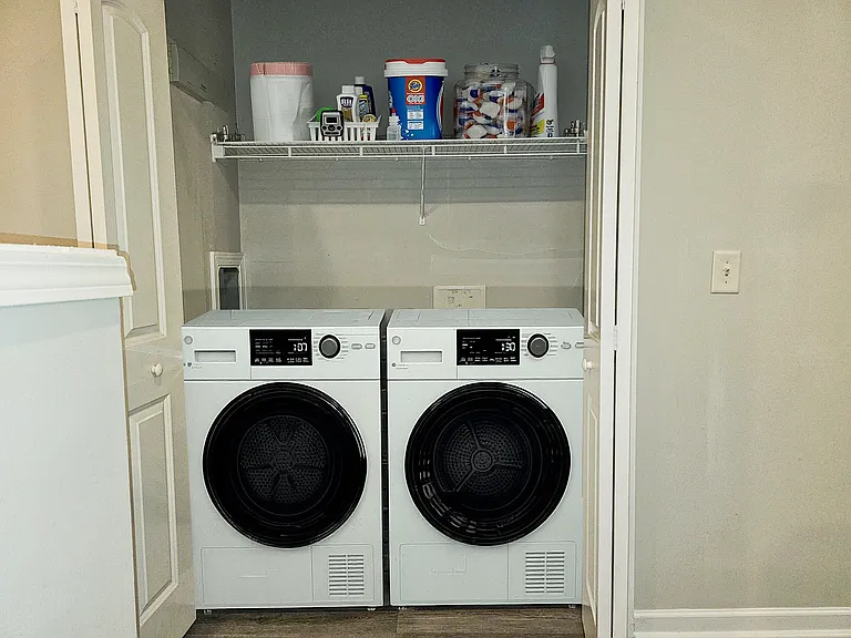 In unit washer and dryer