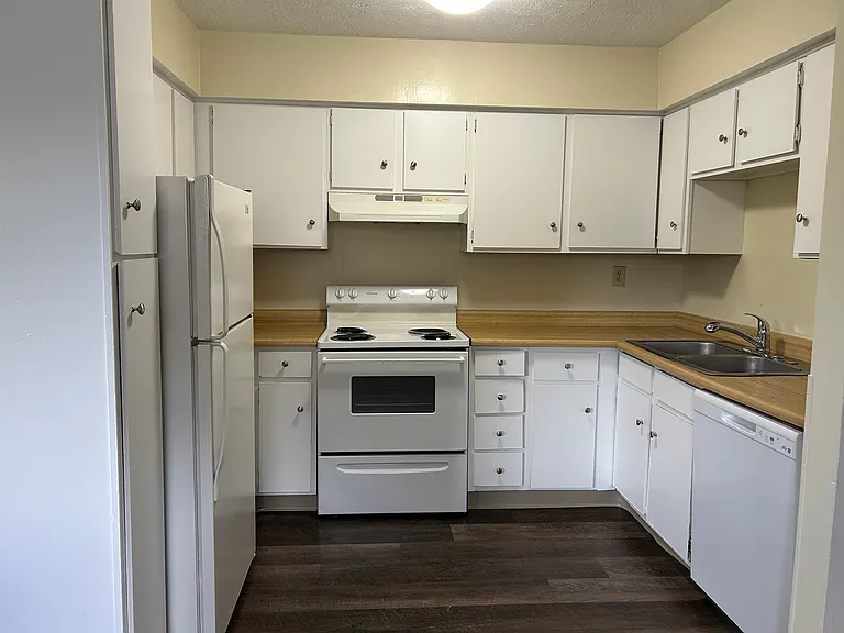 Kitchen with basic appliances