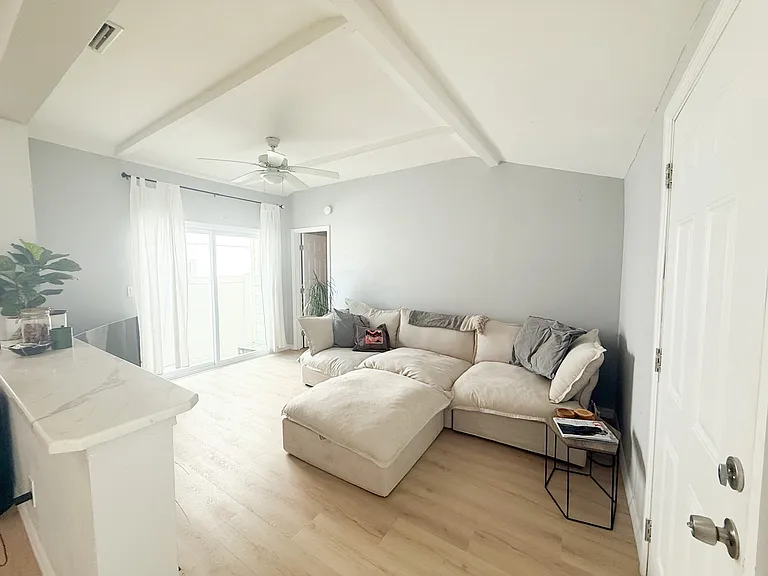 Living Room with Vaulted Ceilings