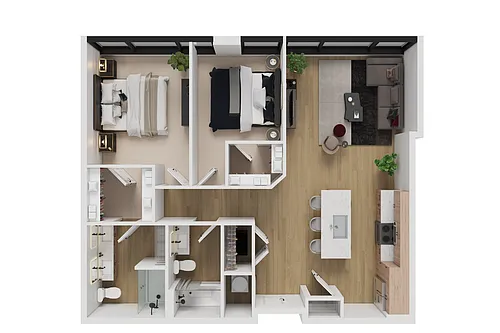 Floor plan 2 Bedroom Apartment
