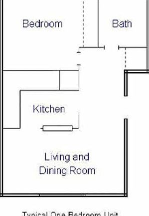 One Bedroom Floor Plan