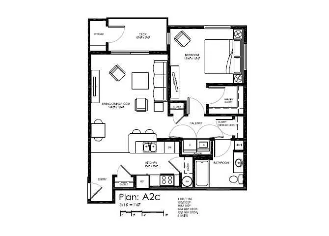 Floor plan 1B1K