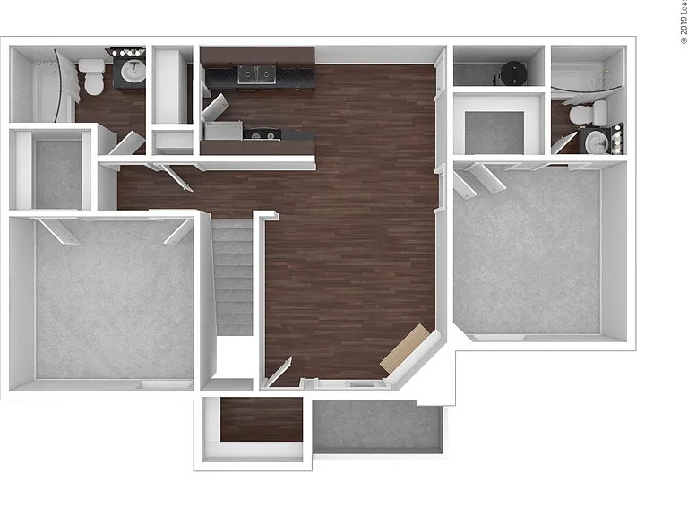 B1R: Beds - 2: Baths - 2: SqFt Range - 850 to 850