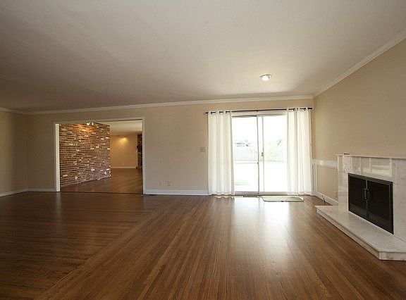 Cozy fireplace in living room