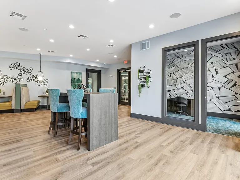 Work or study lounge with offices