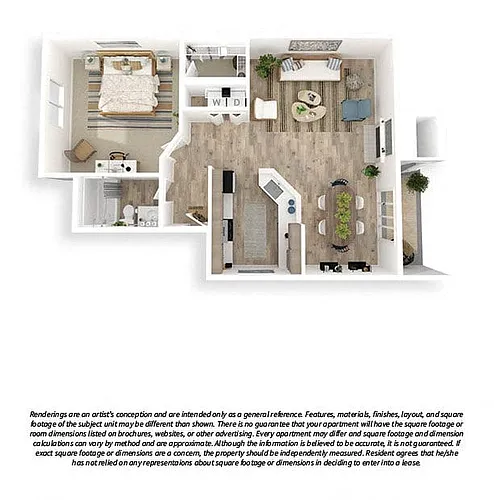 Floor plan 1x1 Premium
