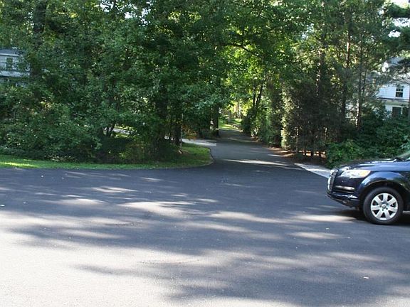 Private driveway up to the road