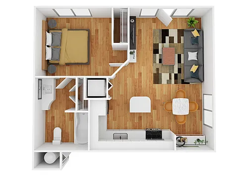 Floor plan A1 | Renovated