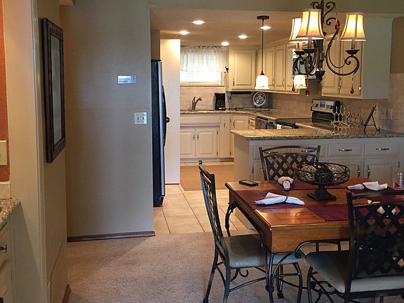 Dining/kitchen view.