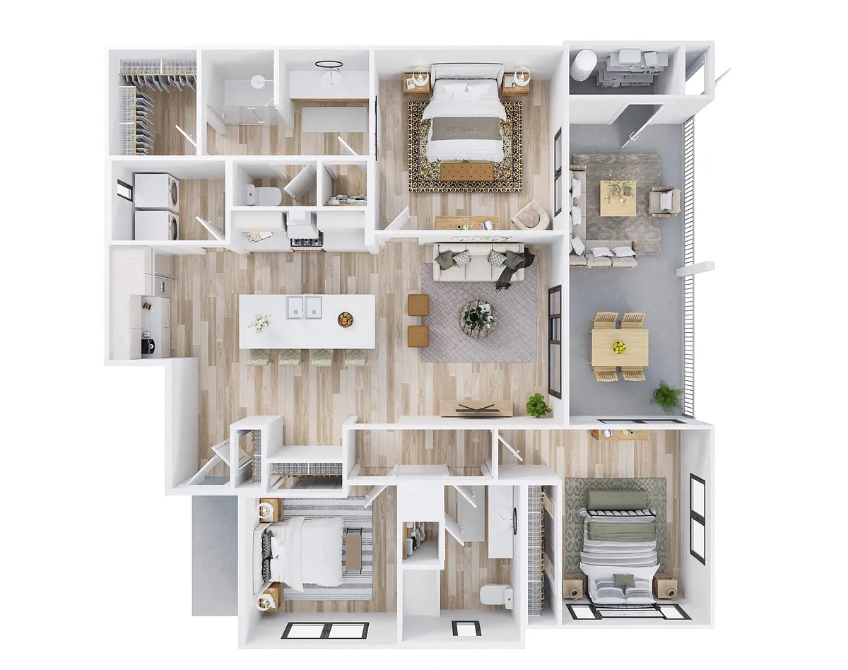 Floor plan 3 Bedroom
