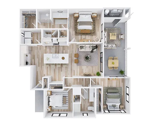 Floor plan 3 Bedroom