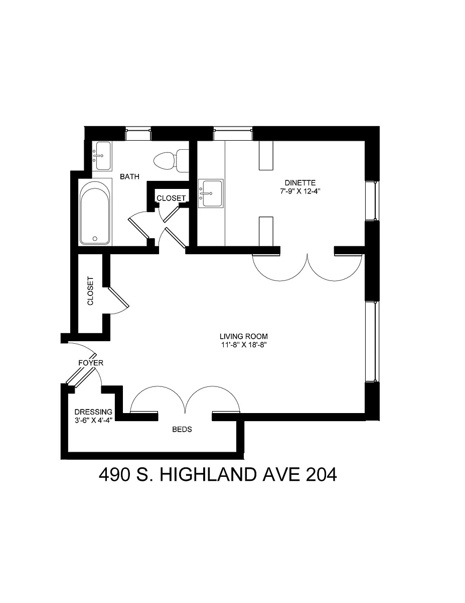 Floor plan Studio "04