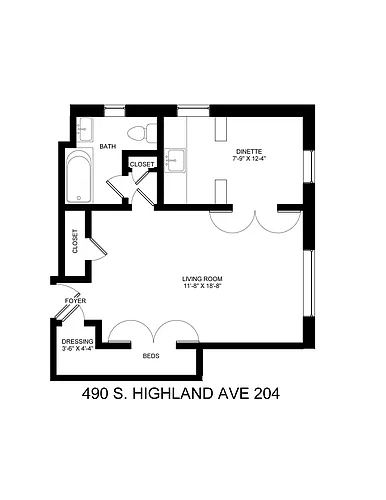 Floor plan Studio "04