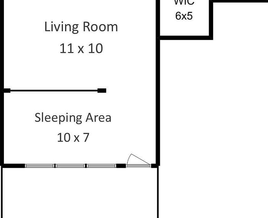 1BedConv - Floorplan