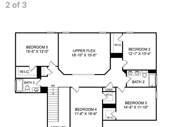 2nd level floor plan