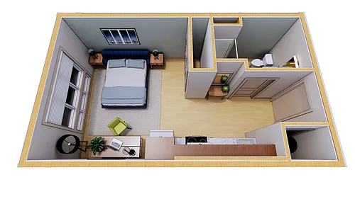 Floor plan UDS Studio - B