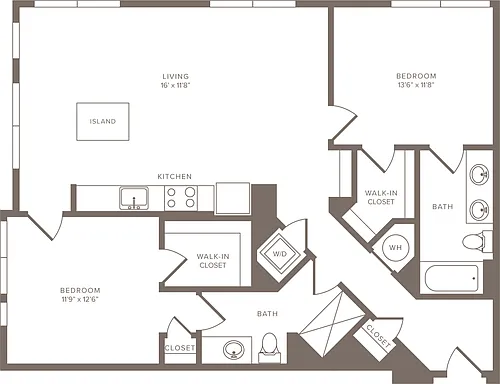 Floor plan B4 -2X2