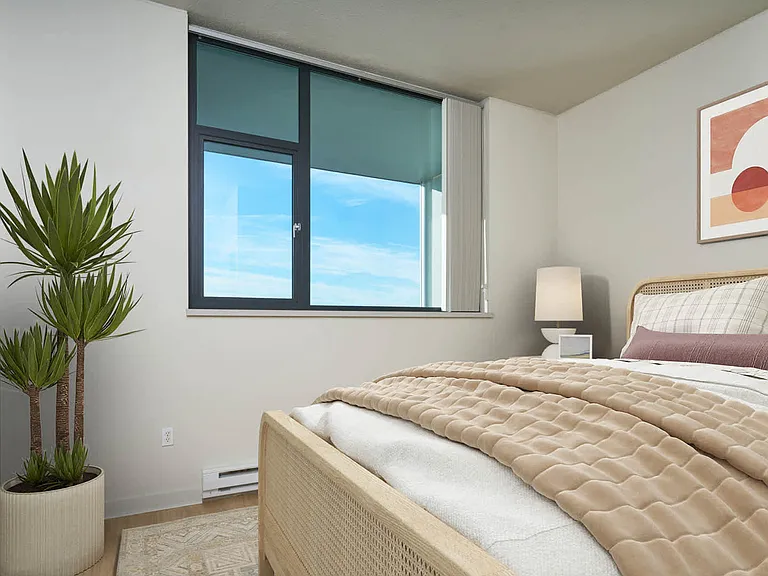 Bedroom with Hard Surface Flooring