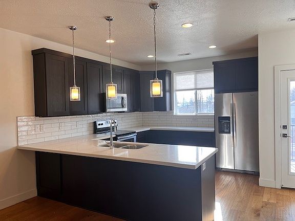 Large Kitchen with Stainless Appliances