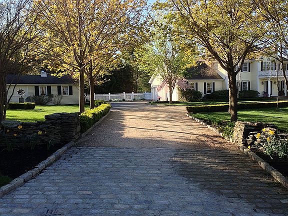 Upper drive to main garages