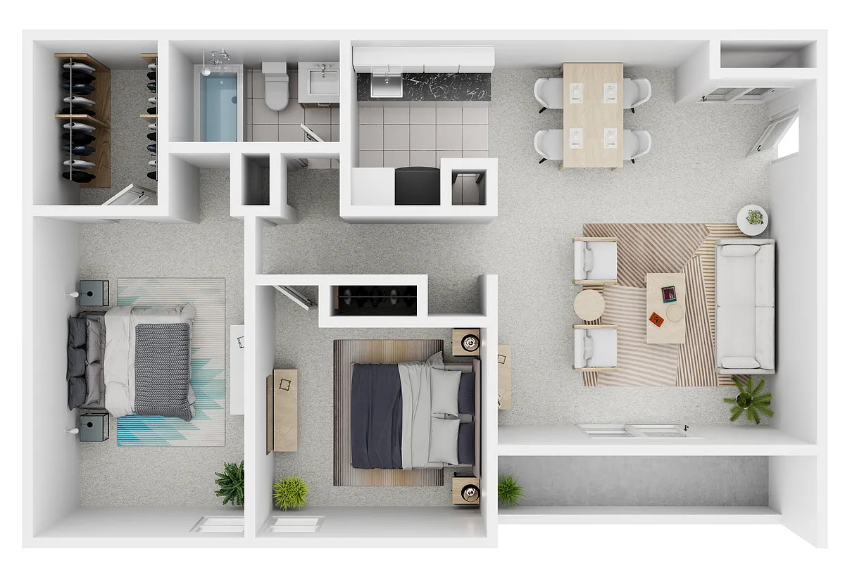 Floor plan B1B