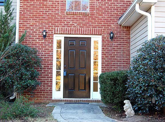Brick Facade and Decorator Front Door