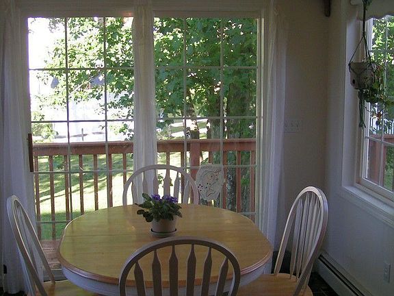 View out the breakfast nook