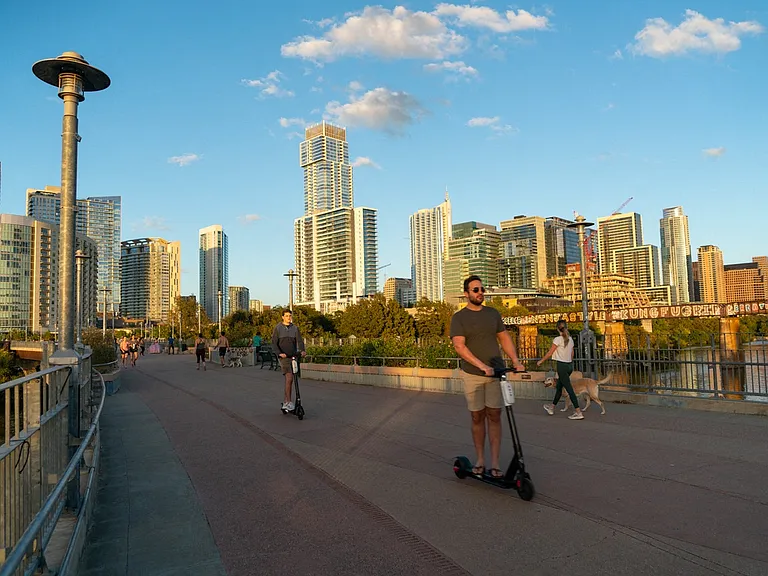 Hop on a bike or scooter and explore the city