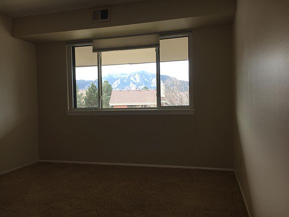 Flatirons view from Master bedroom