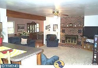 view of the living room from breakfast bar