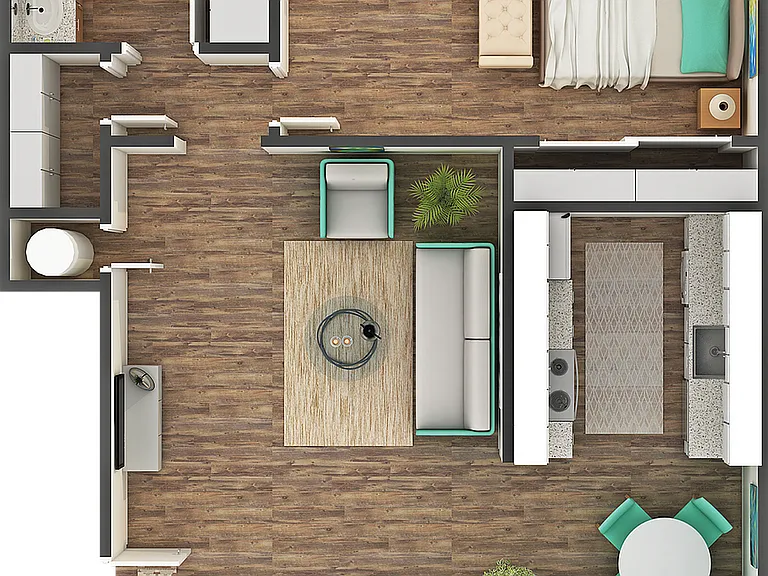Azure 1x1 Floorplan Azure 1x1 Floorplan