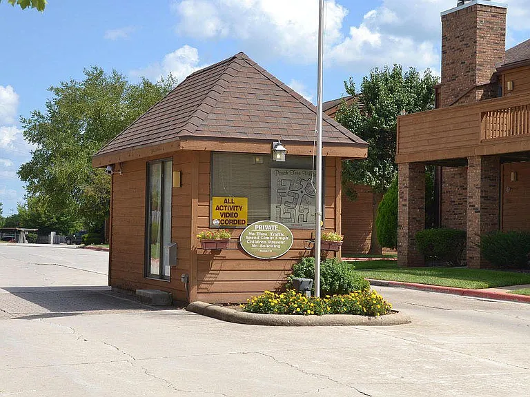 Front Entrance Security House into Peach Tree Village