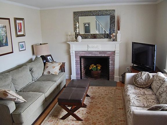 Formal Living room with fireplace